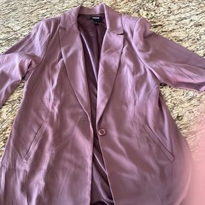 Light purple one-button blazer torrid